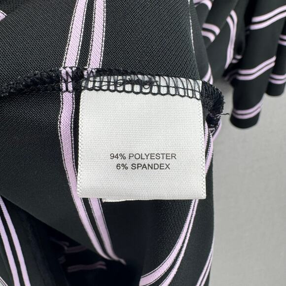 Peter Millar Summer Comfort Black Lilac Stripe Short Sleeve Performance Polo - Picture 7 of 7